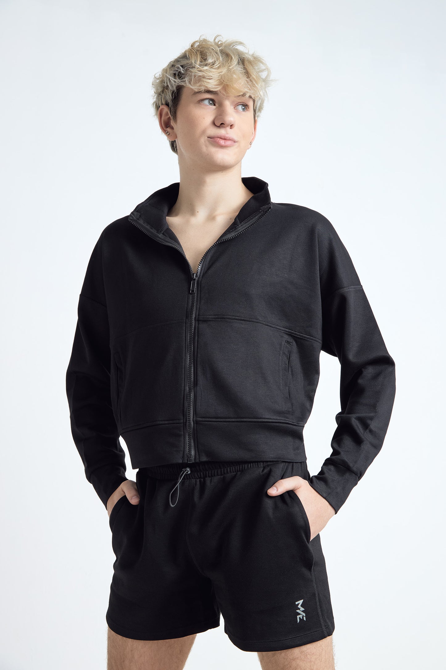 MVEment Full-Zip Cropped Jacket